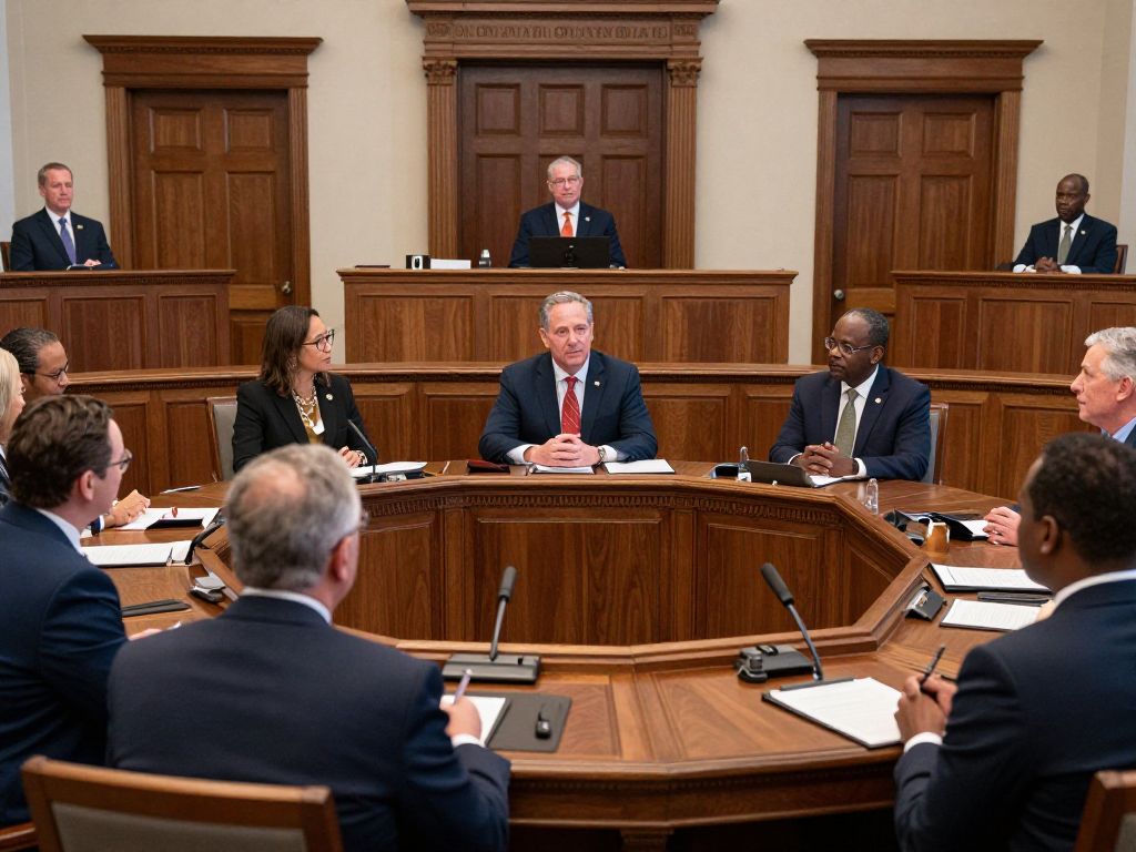 Lawmakers in South Carolina discussing legislative issues