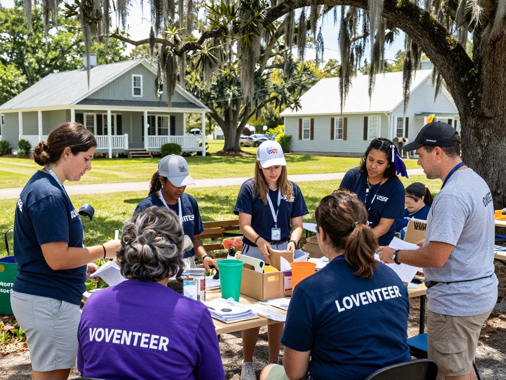 Illustration of community growth and charitable support in Lowcountry region.
