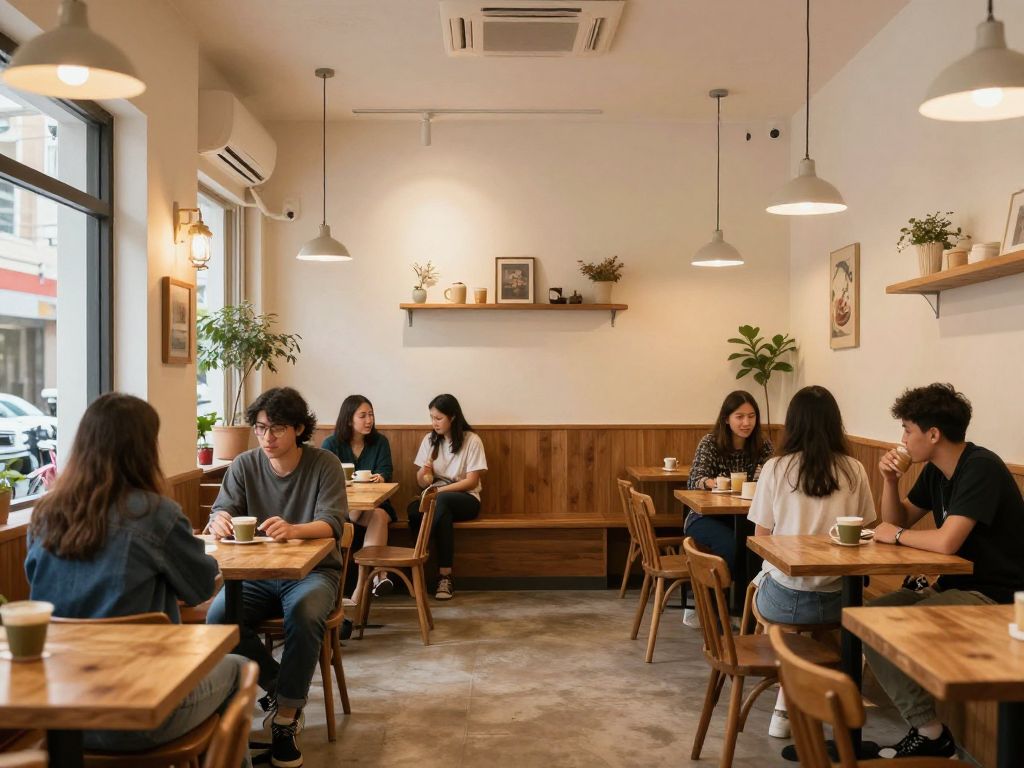 Interior view of Esteamed Coffee showcasing its inviting atmosphere.