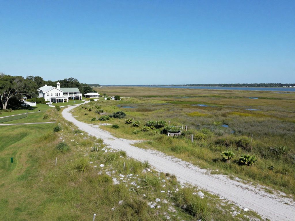View of Fripp Island Resort with marshes and beaches