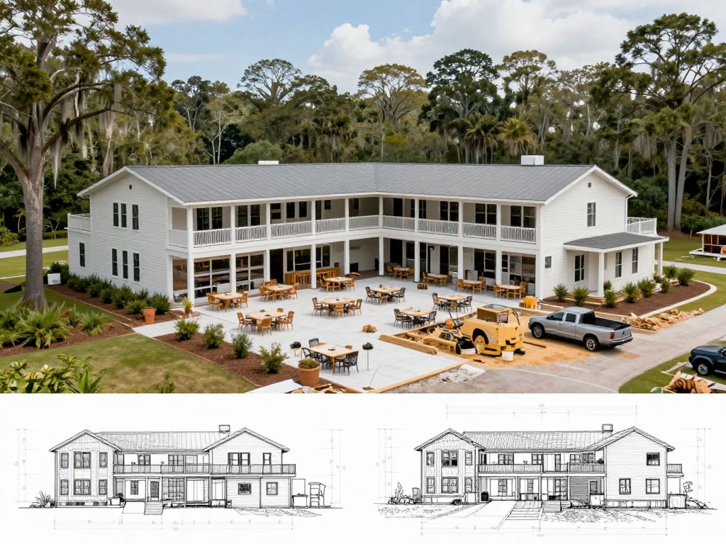 Renovation of Hampton Hall clubhouse in Bluffton SC