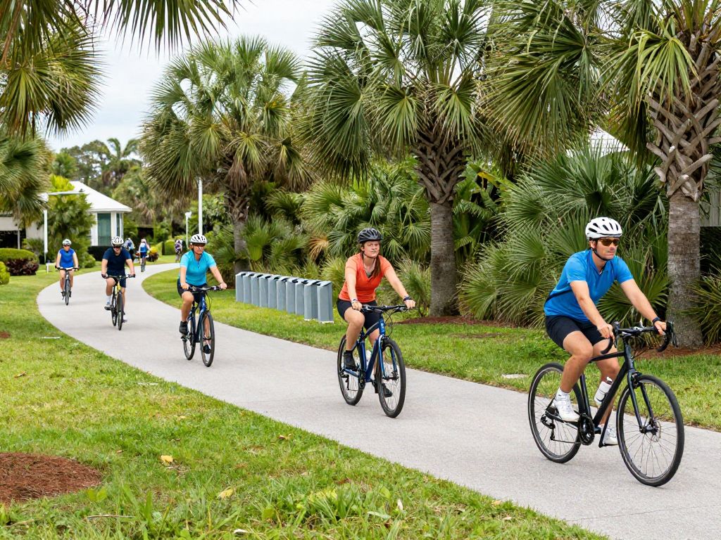 Cyclists enjoying the bike paths on Hilton Head Island