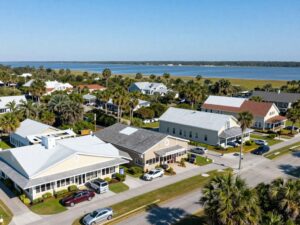 A vibrant business scene in Hilton Head Island, representing economic growth and innovation.