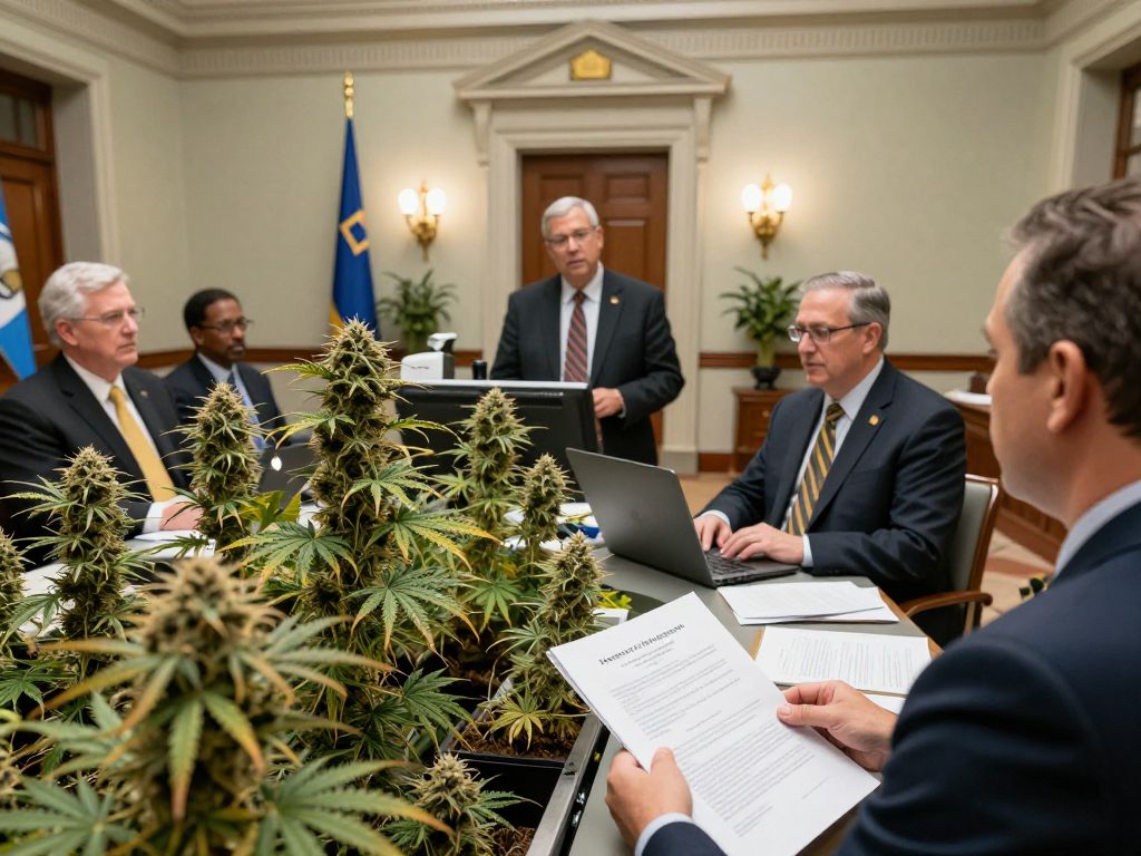 Legislators discussing hemp industry regulations in South Carolina