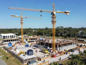 Construction site in Hilton Head using smart contracts