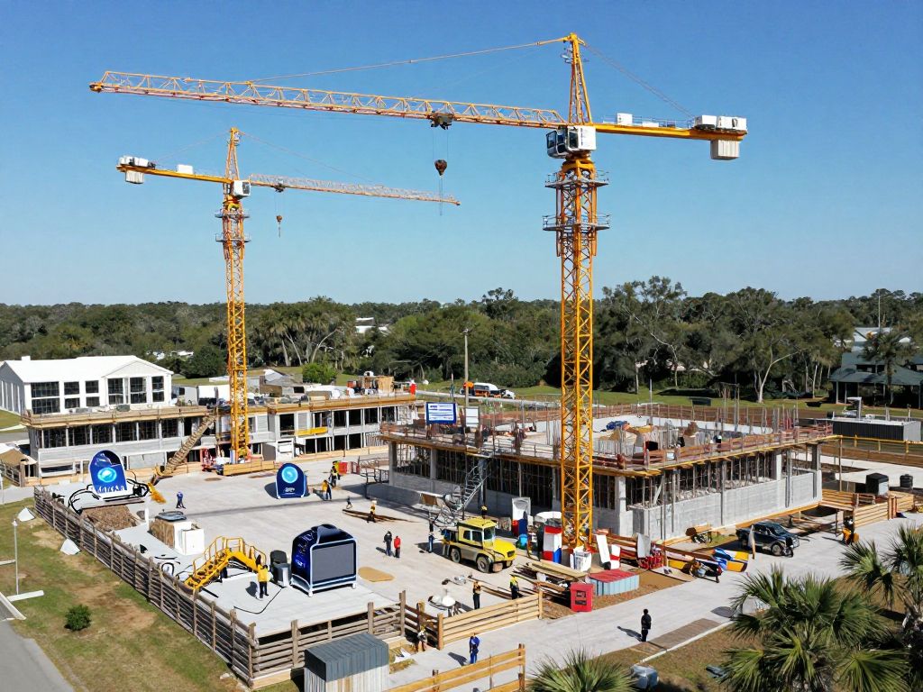 Construction site in Hilton Head using smart contracts