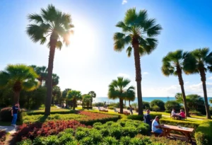 Sunny day at Hilton Head Island with outdoor activities