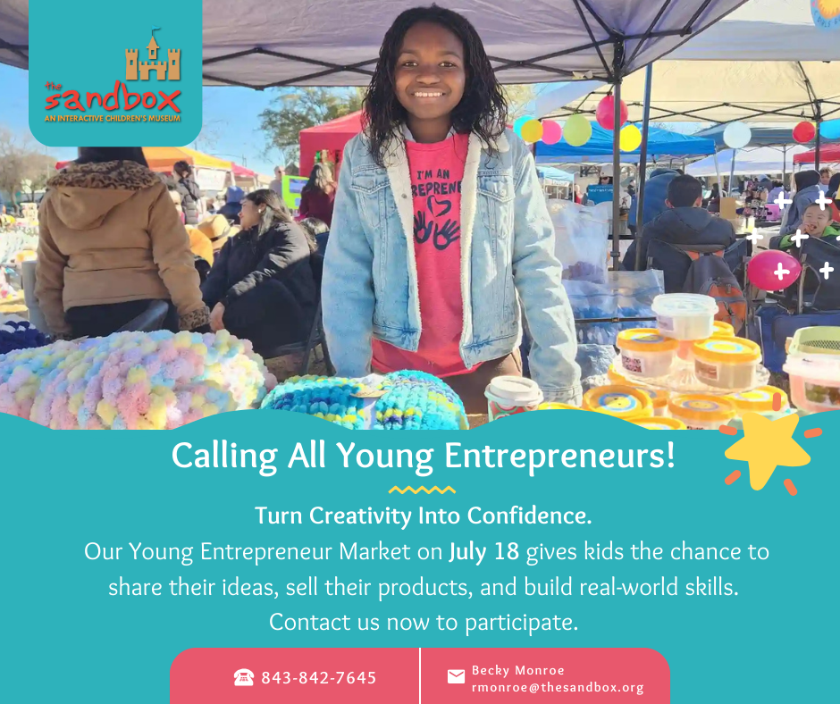 Young Entrepreneurs program graphic from The Sandbox