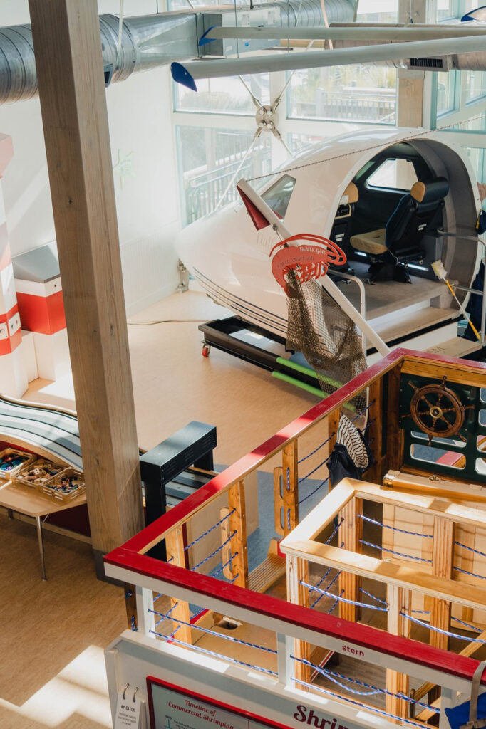 Welcoming interior space at The Sandbox