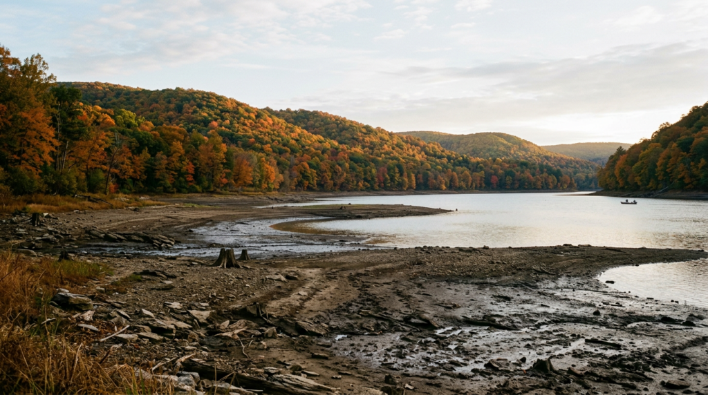 Lackawanna Lake drawdown starts as dam rehabilitation begins
