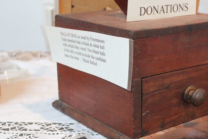 Ballot box ready for voters on election day